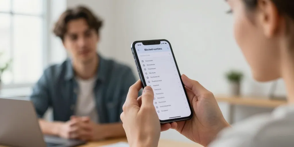 comment voir la liste des numéros bloqués